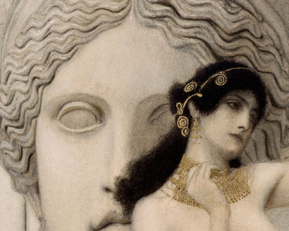 Gustav Klimt "Allegory of Sculpture" (c.1889) - Mabon Gallery