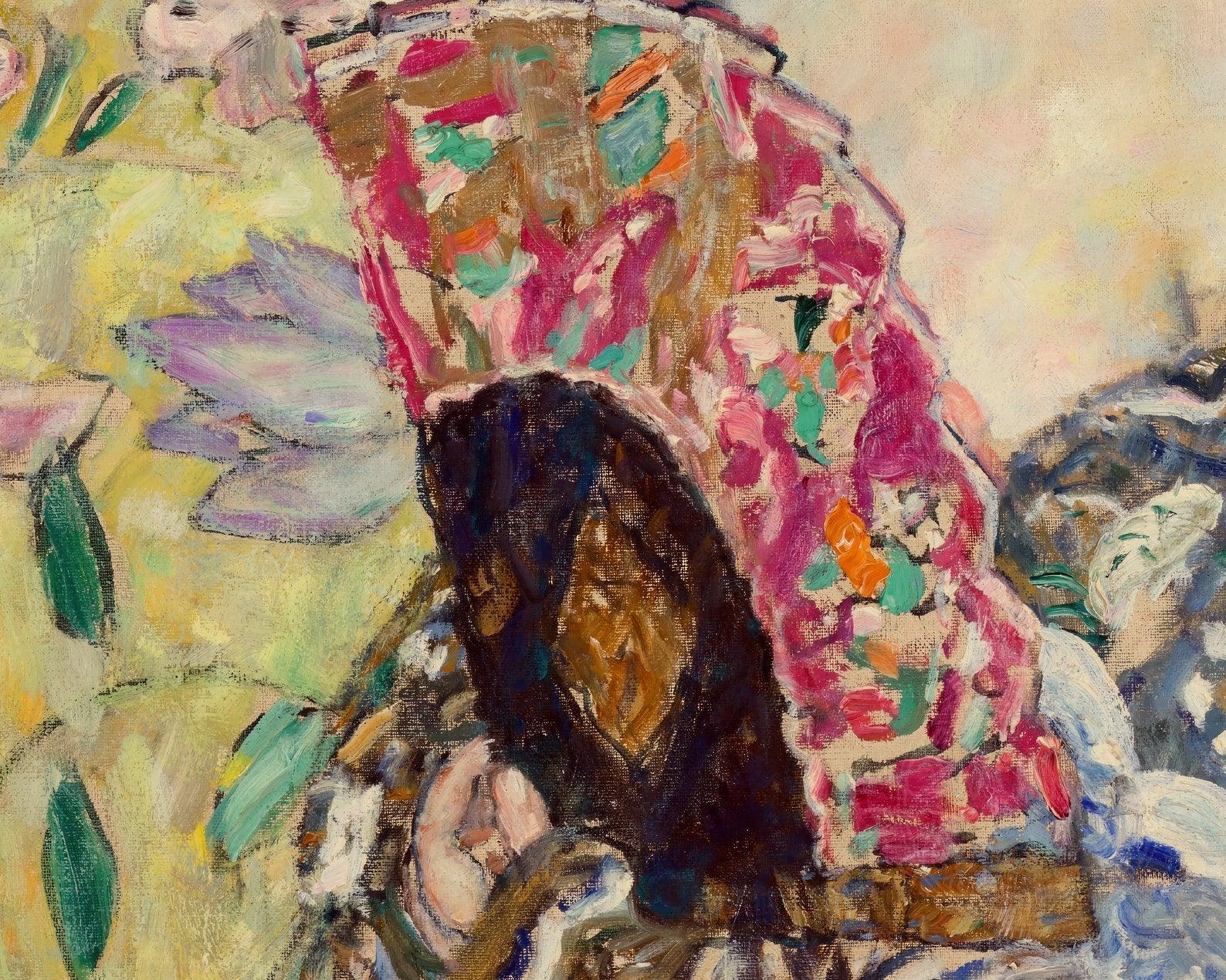 Gustav Klimt "Lady with a Fan / Dame mit Fächer" (c.1917 - 1918) - Mabon Gallery