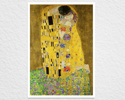 Gustav Klimt "The Kiss" (c.1907) - Mabon Gallery