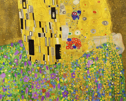 Gustav Klimt "The Kiss" (c.1907) - Mabon Gallery