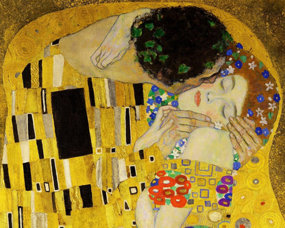 Gustav Klimt "The Kiss" (c.1907) - Mabon Gallery