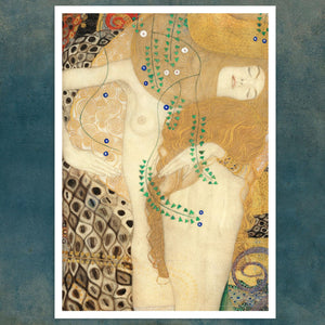 Gustav Klimt “Water Serpents I [Detail]” (c.1904 - 1907) - Mabon Gallery
