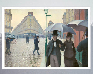 Gustave Caillebotte "Paris Street, Rainy Day" (c.1877) - Mabon Gallery