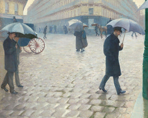 Gustave Caillebotte "Paris Street, Rainy Day" (c.1877) - Mabon Gallery