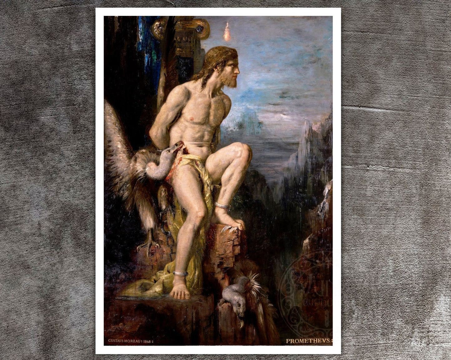 Gustave Moreau "Prometheus" (1868) - Mabon Gallery