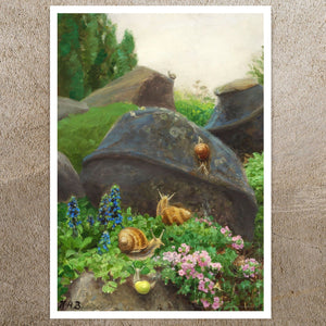 Hans Andersen Brendekilde “Snails in the Painters Garden” (c.1930) - Mabon Gallery