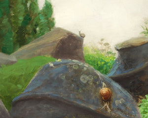 Hans Andersen Brendekilde “Snails in the Painters Garden” (c.1930) - Mabon Gallery