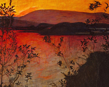 Harald Sohlberg "Evening Glow" (c.1893) - Mabon Gallery