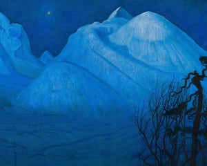 Harald Sohlberg "Winter Night in the Mountains" (c.1914) - Mabon Gallery