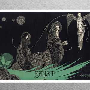 Harry Clarke "Faust" Dust Cover Illustration c.1920 - Mabon Gallery