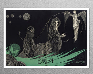 Harry Clarke "Faust" Dust Cover Illustration c.1920 - Mabon Gallery