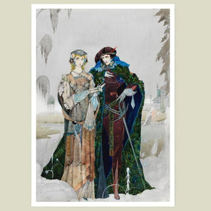 Harry Clarke "Faust - Garden Scene” (c.1916) - Mabon Gallery