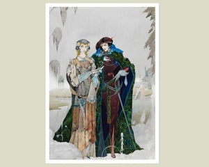 Harry Clarke "Faust - Garden Scene” (c.1916) - Mabon Gallery