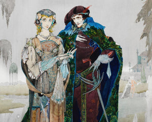 Harry Clarke "Faust - Garden Scene” (c.1916) - Mabon Gallery