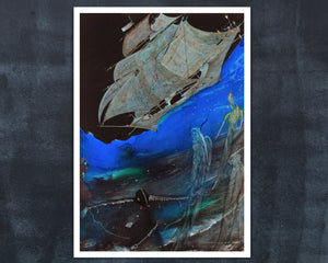 Harry Clarke "The Colossal Waters" (c.1919) - Mabon Gallery