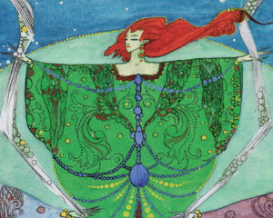 Harry Clarke "The Elf Hill” (c.1916) llustration for Fairy Tales by Hans Christian Andersen - Mabon Gallery