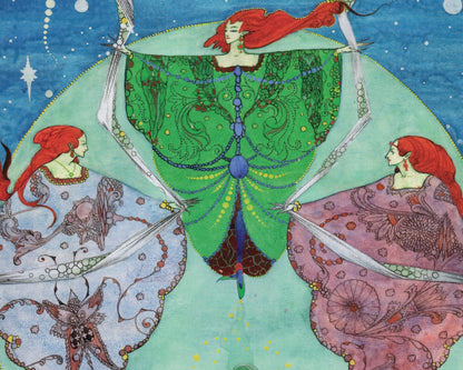 Harry Clarke "The Elf Hill” (c.1916) llustration for Fairy Tales by Hans Christian Andersen - Mabon Gallery