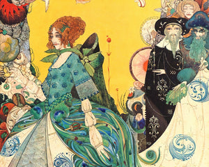 Harry Clarke "The Lady of Decoration" (c.1914) - Mabon Gallery