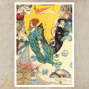 Harry Clarke "The Lady of Decoration" (c.1914) - Mabon Gallery