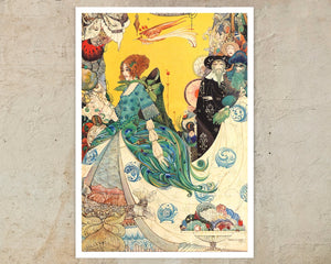 Harry Clarke "The Lady of Decoration" (c.1914) - Mabon Gallery