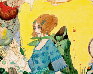 Harry Clarke "The Lady of Decoration" (c.1914) - Mabon Gallery
