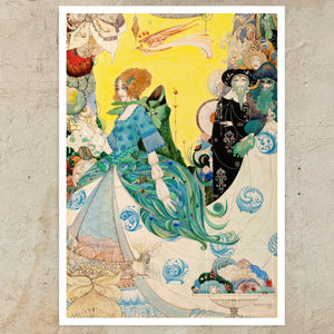 Harry Clarke "The Lady of Decoration" (c.1914) - Mabon Gallery