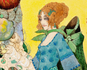 Harry Clarke "The Lady of Decoration" (c.1914) - Mabon Gallery
