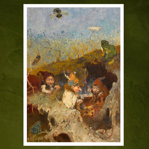 Heinrich Schlitt "Die Zwergensuppe / Gnome Soup" (c.1893) - Mabon Gallery