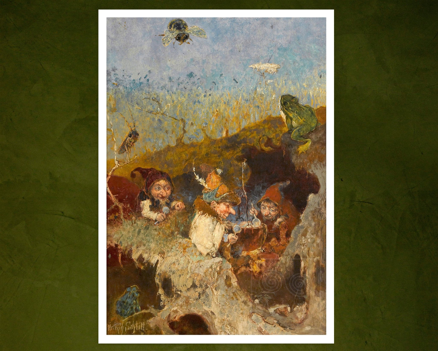 Heinrich Schlitt "Die Zwergensuppe / Gnome Soup" (c.1893) - Mabon Gallery