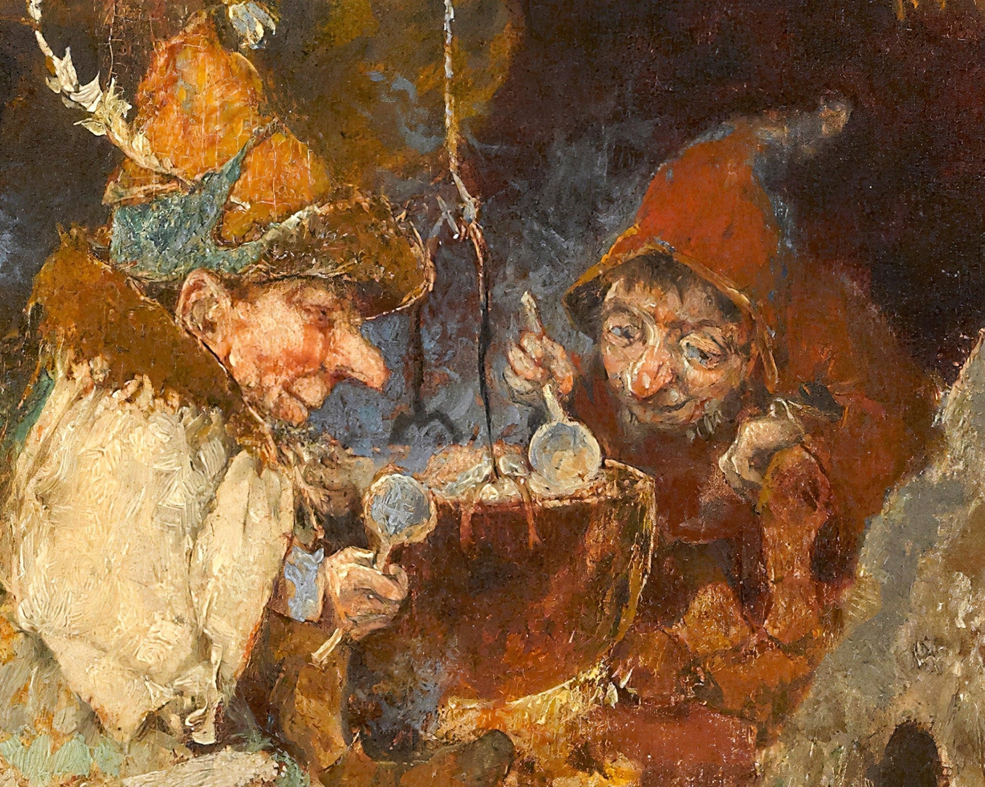 Heinrich Schlitt "Die Zwergensuppe / Gnome Soup" (c.1893) - Mabon Gallery