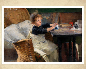 Helene Schjerfbeck "The Convalescent" (c.1888) - Mabon Gallery