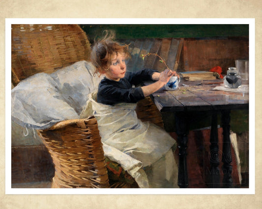 Helene Schjerfbeck "The Convalescent" (c.1888) - Mabon Gallery