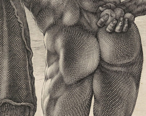 Hendrick Goltzius "Farnese Hercules" (c.1592) Dated 1617 - Mabon Gallery