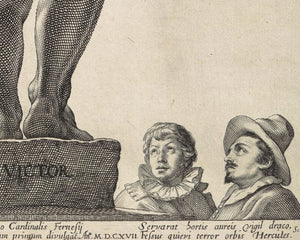 Hendrick Goltzius "Farnese Hercules" (c.1592) Dated 1617 - Mabon Gallery