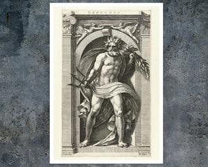 Hendrick Goltzius "Neptune" (c.1592) - Mabon Gallery