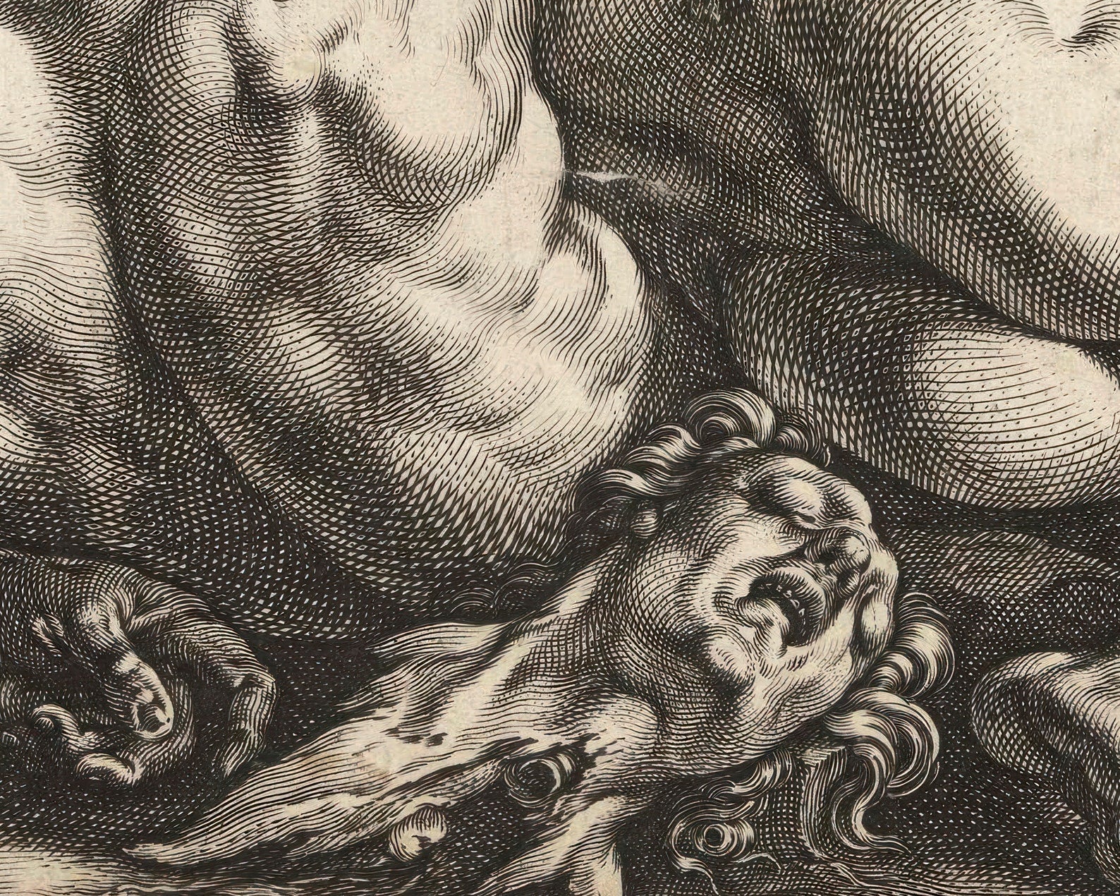 Hendrick Goltzius "The Dragon Devouring the Companions of Cadmus" (c.1588) - Mabon Gallery