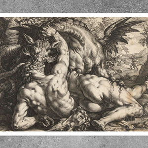 Hendrick Goltzius "The Dragon Devouring the Companions of Cadmus" (c.1588) - Mabon Gallery