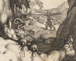 Hendrick Goltzius "The Dragon Devouring the Companions of Cadmus" (c.1588) - Mabon Gallery