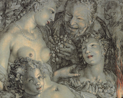 Hendrick Goltzius "Without Ceres and Bacchus, Venus Would Freeze" (c.1600 - 1603) - Mabon Gallery