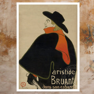 Henri de Toulouse - Lautrec "Aristede Bruant" (1893) - Mabon Gallery