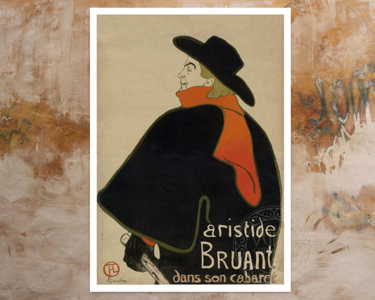 Henri de Toulouse - Lautrec "Aristede Bruant" (1893) - Mabon Gallery