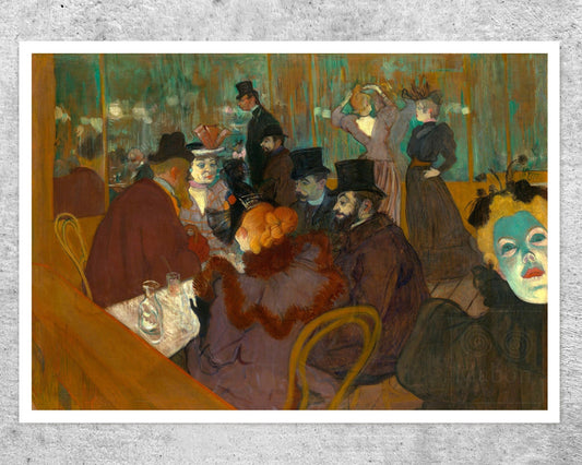 Henri de Toulouse - Lautrec "At the Moulin Rouge" (c.1892) - Mabon Gallery