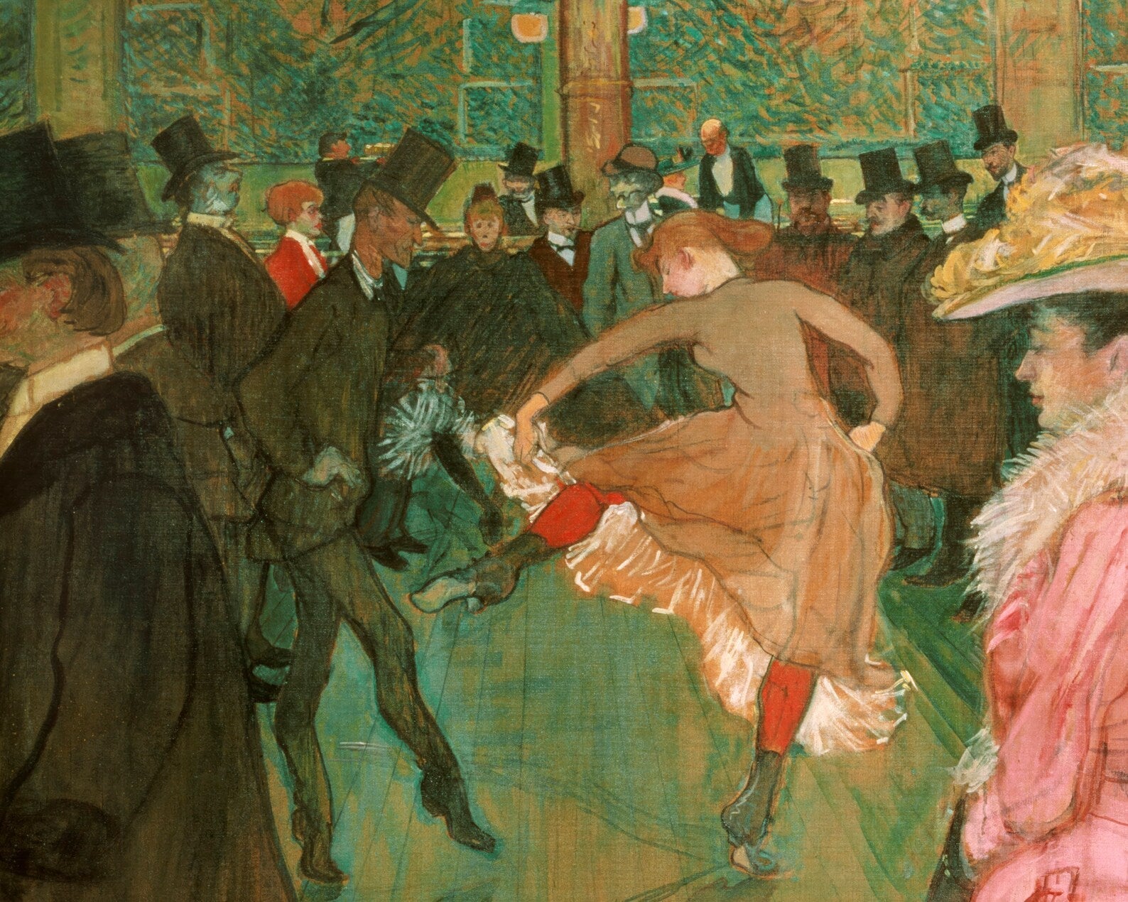 Henri de Toulouse - Lautrec "At the Moulin Rouge, The Dance" (c.1890) - Mabon Gallery
