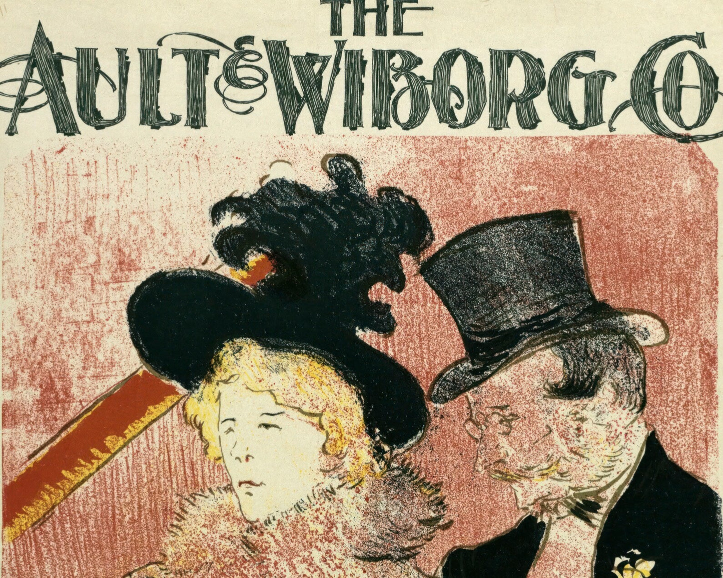 Henri de Toulouse - Lautrec "Au Concert - Ault & Wiborg Ink Company" (c.1896) - Mabon Gallery