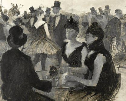 Henri de Toulouse - Lautrec "Bal masqué" (c.1888) - Mabon Gallery