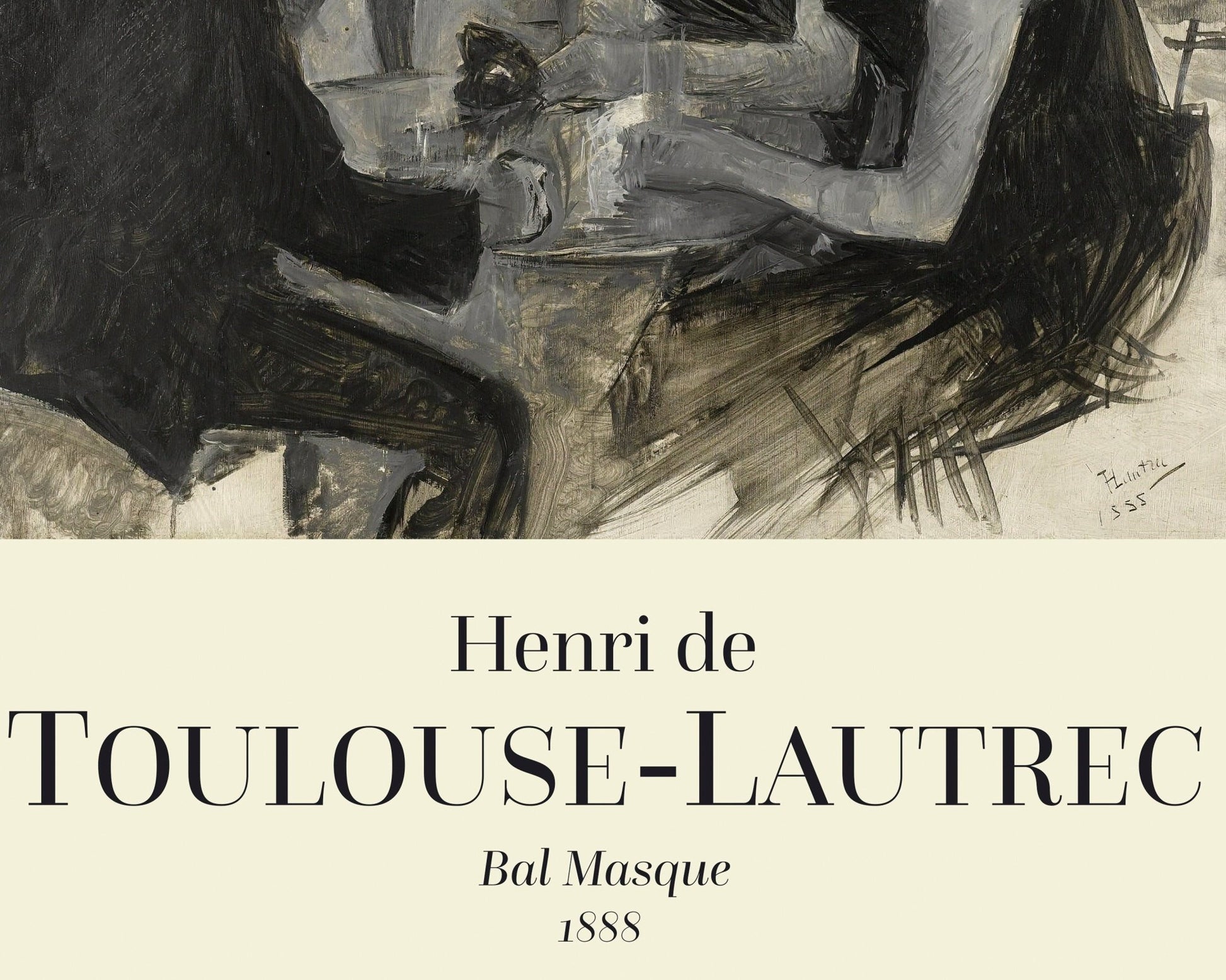 Henri de Toulouse - Lautrec "Bal masqué" (c.1888) - Mabon Gallery