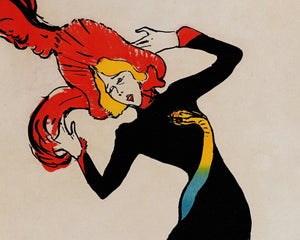 Henri de Toulouse - Lautrec "Jane Avril" (c.1899) - Mabon Gallery