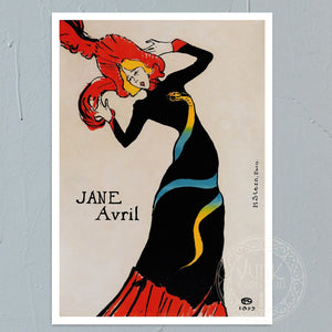 Henri de Toulouse - Lautrec "Jane Avril" (c.1899) - Mabon Gallery