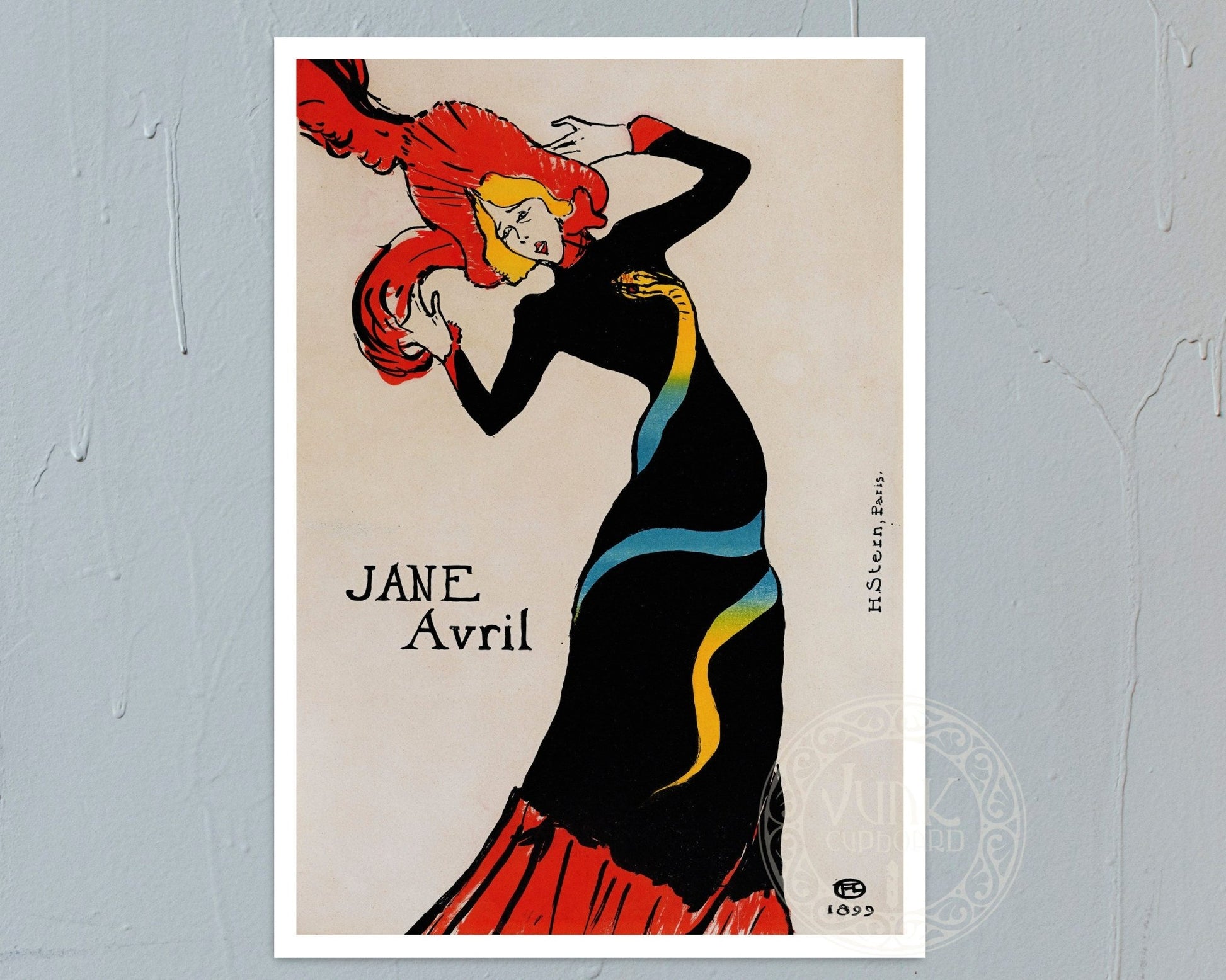 Henri de Toulouse - Lautrec "Jane Avril" (c.1899) - Mabon Gallery