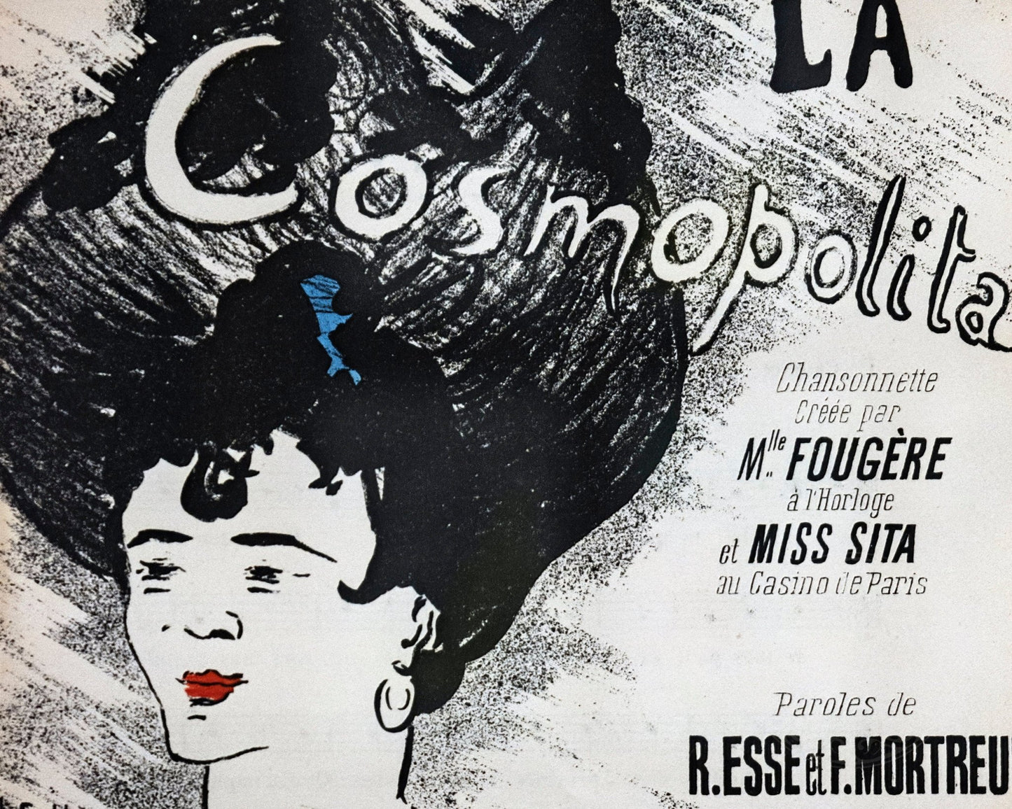 Henri - Gabriel Ibels "La Cosmopolita" (c.1894) Vintage Sheet Music Cover - Mabon Gallery